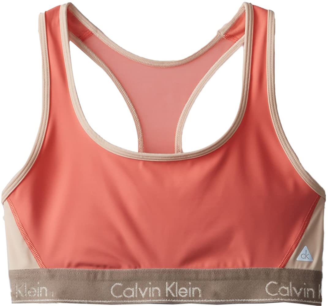 Calvin Klein Women's Flex Motion Medium Impact Racerback Sports Bra