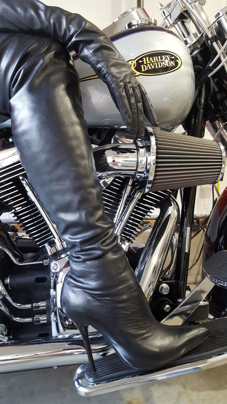 knee high boots Motorbike