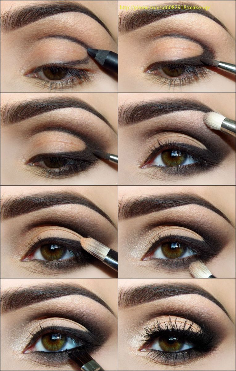 Easy Step By Step smokey eyeshadow tutorials