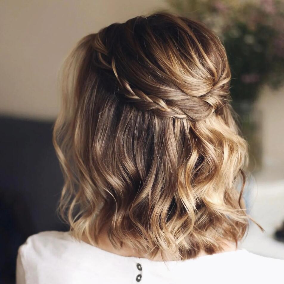 braided medium length hair style