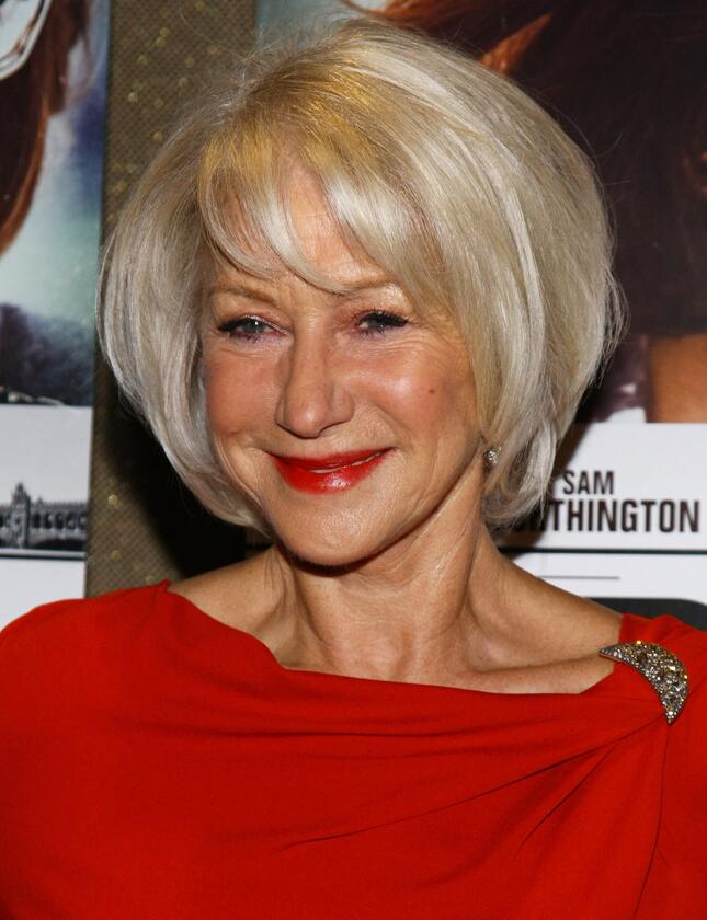 Helen Mirren Bob Hairstyle for Women Over 60