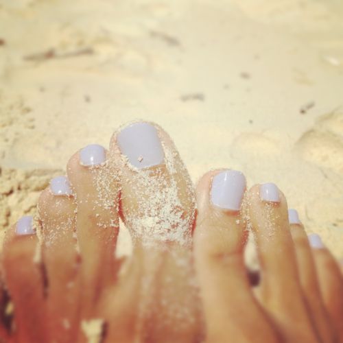 Summer pedicure.