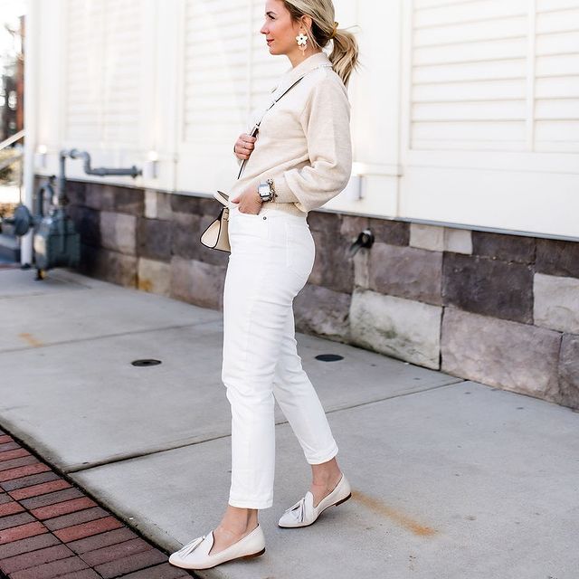 How to Wear White Jeans with This Season\\\'s Top New Fashion Trends