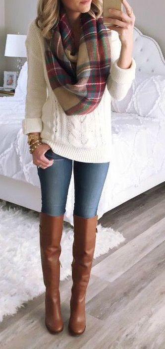 How to Wear Knee-High Boots with Jeans