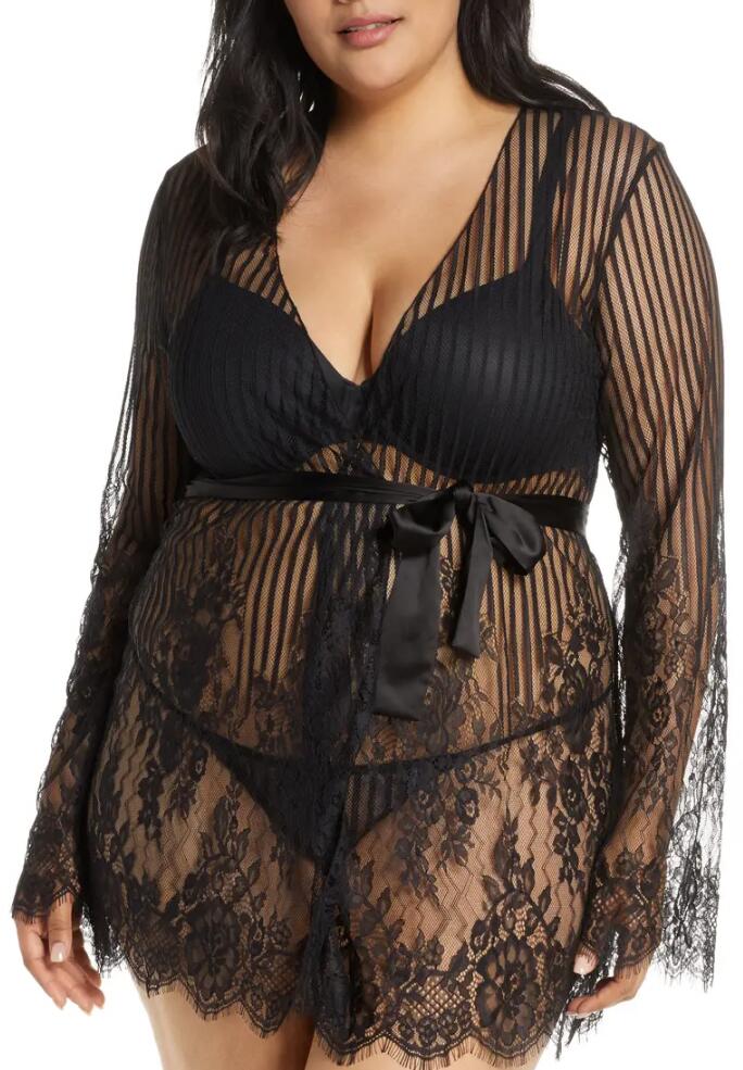 Best Plus-Size Lingerie Short Robe: Oh La La, Cherie!